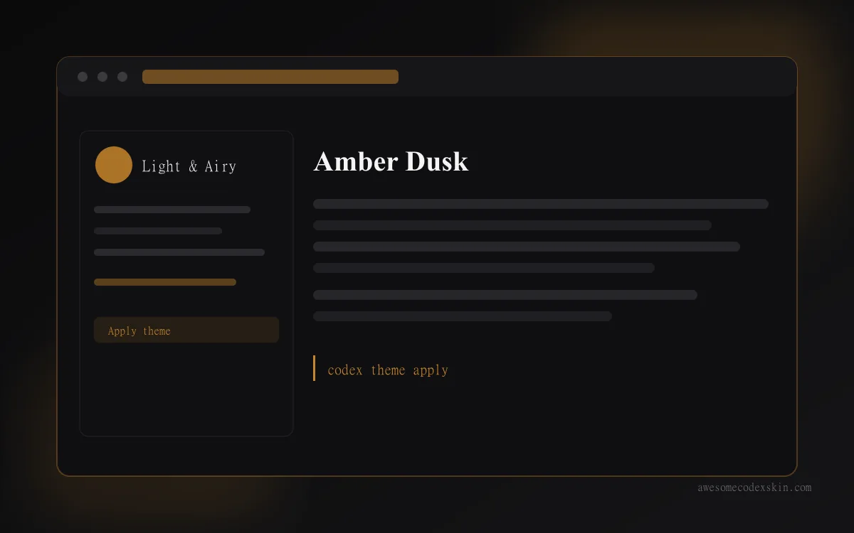 Amber Dusk preview