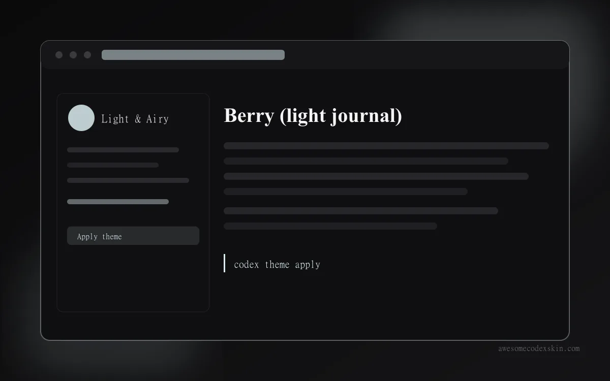 Berry (light journal) preview