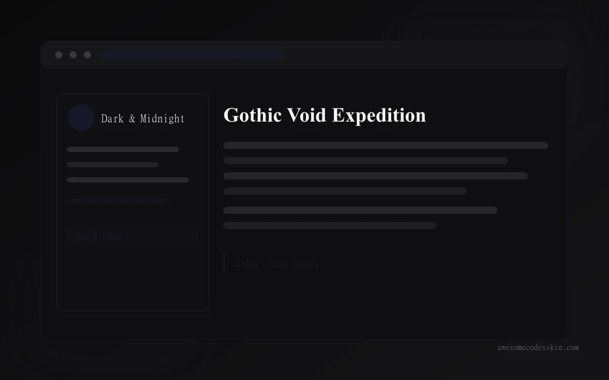 Gothic Void Expedition preview