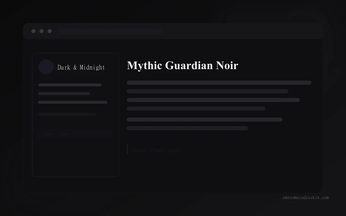 Mythic Guardian Noir preview