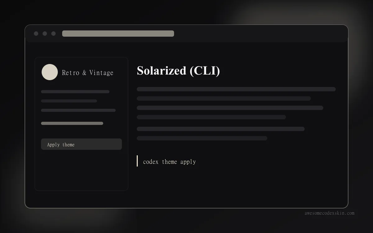 Solarized (CLI) preview