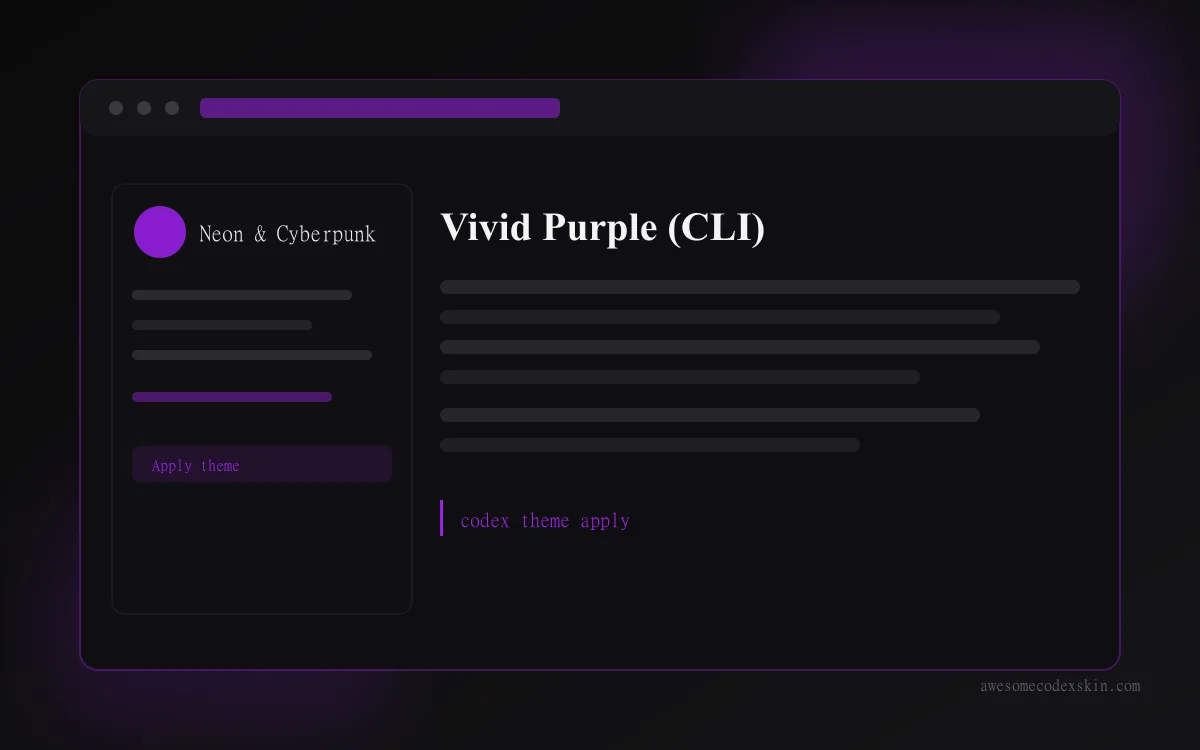 Vivid Purple (CLI) preview